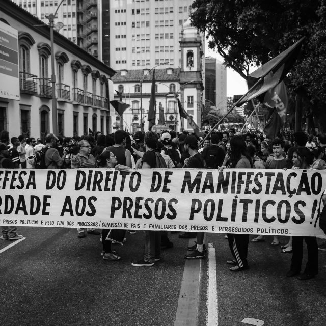 Rio de Janeiro, 8 de Janeiro de 2016, 1º ato contra o aumento abusivo das tarifas de transporte público.