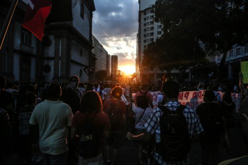 1º ato contra o aumento da passagem