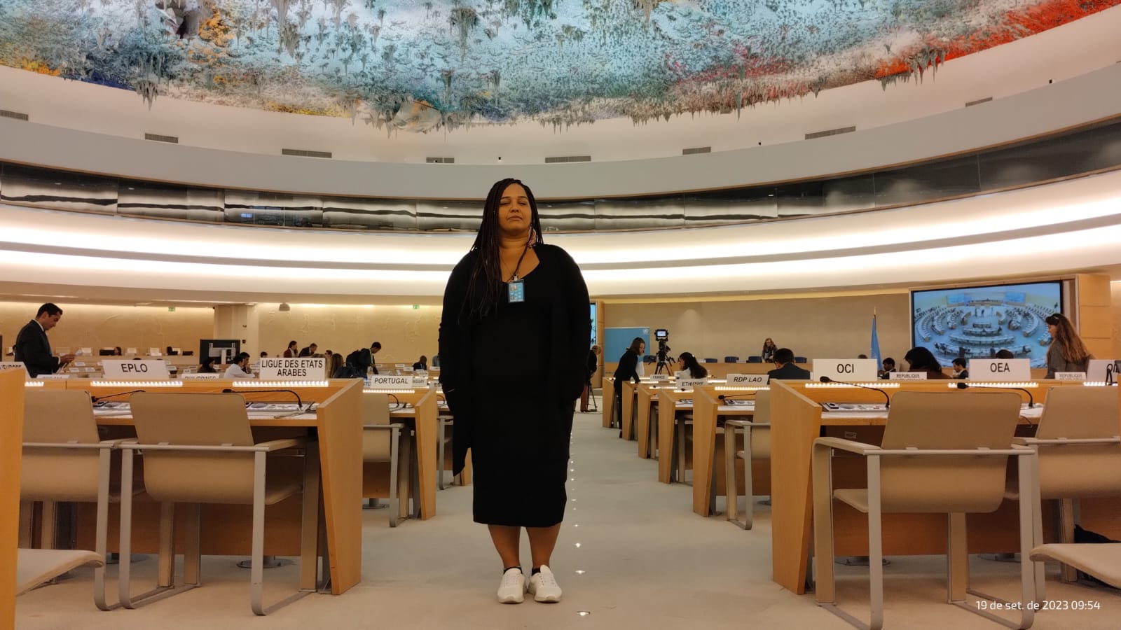 Monique Cruz representou a Justiça Global na 54ª sessão do Conselho de Direitos Humanos das Nações Unidas 