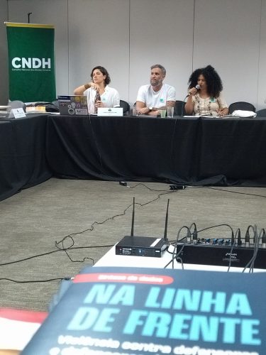 O relatório Na Linha de Frente foi tema de apresentação  em sessão do Conselho Nacional de Direitos Humanos