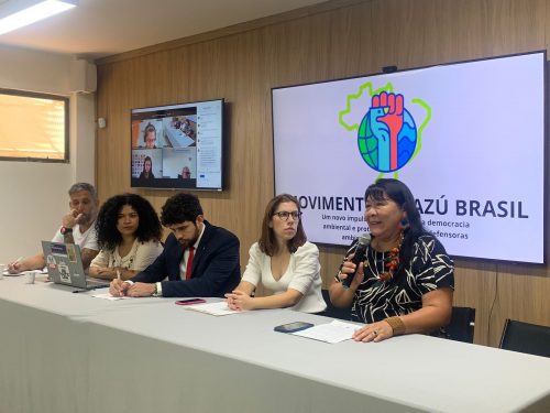 Dados do relatório foram apresentados em Roda de Conversa sobre o Acordo de Escazú. 