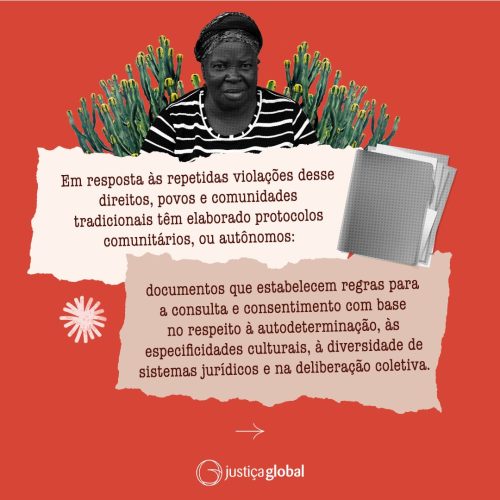 Conheça o Texto Base do Protocolo Comunitário sobre CCLPI das Comunidades Quilombolas de Alcântara (MA): https://www.global.org.br/wp/wp-content/uploads/2023/11/Protocolo_Alcantara_web_final.pdf