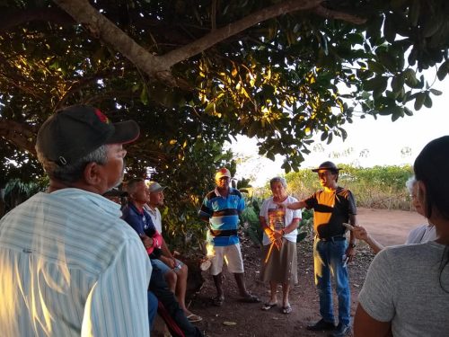 Atividades no Assentamento Novo Taipu, o "Manoel Luiz". Crédito: Reprodução Facebook/CPT-PB.