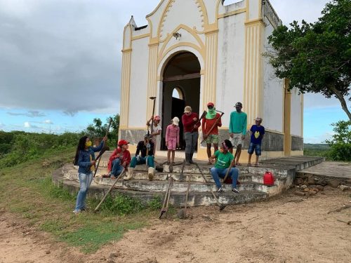 Atividades no Assentamento Novo Taipu, o "Manoel Luiz". Crédito: Reprodução Facebook/CPT-PB.