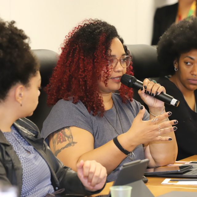 Monique Cruz na reunião do CNPCT